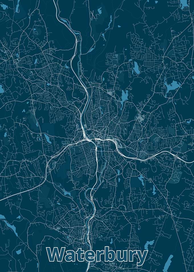 Waterbury City Map