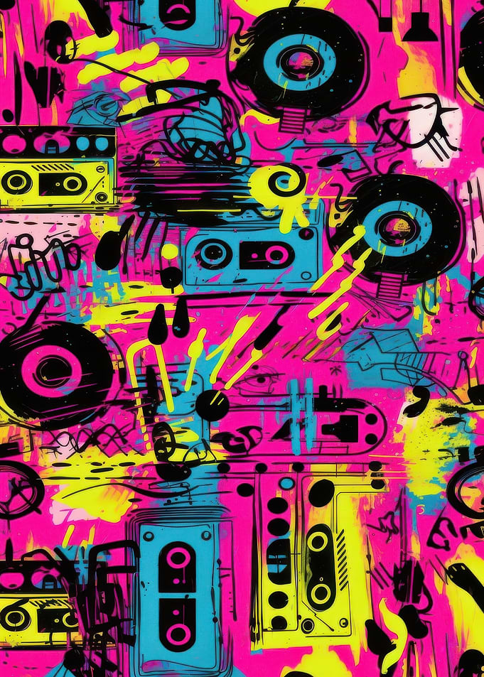 Retro Music Pattern