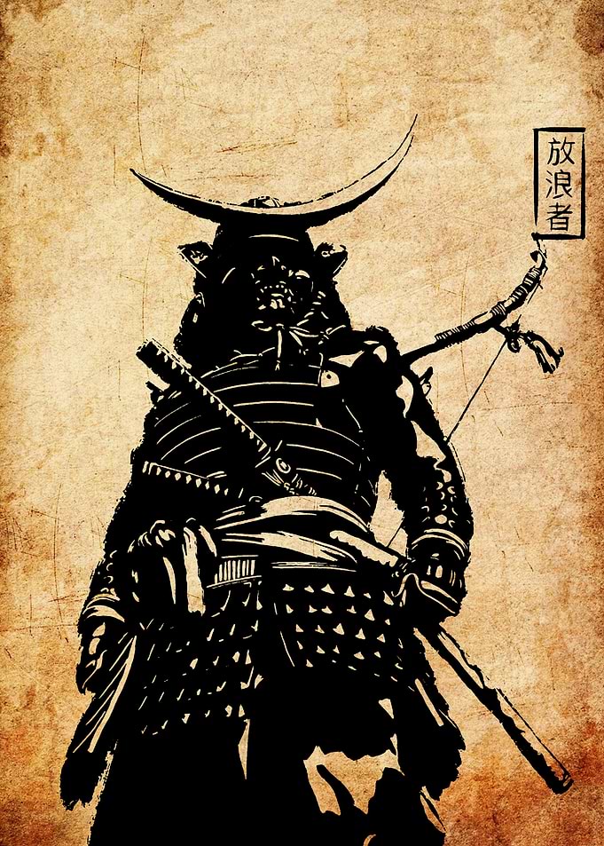 Samurai Warrior Silhouette