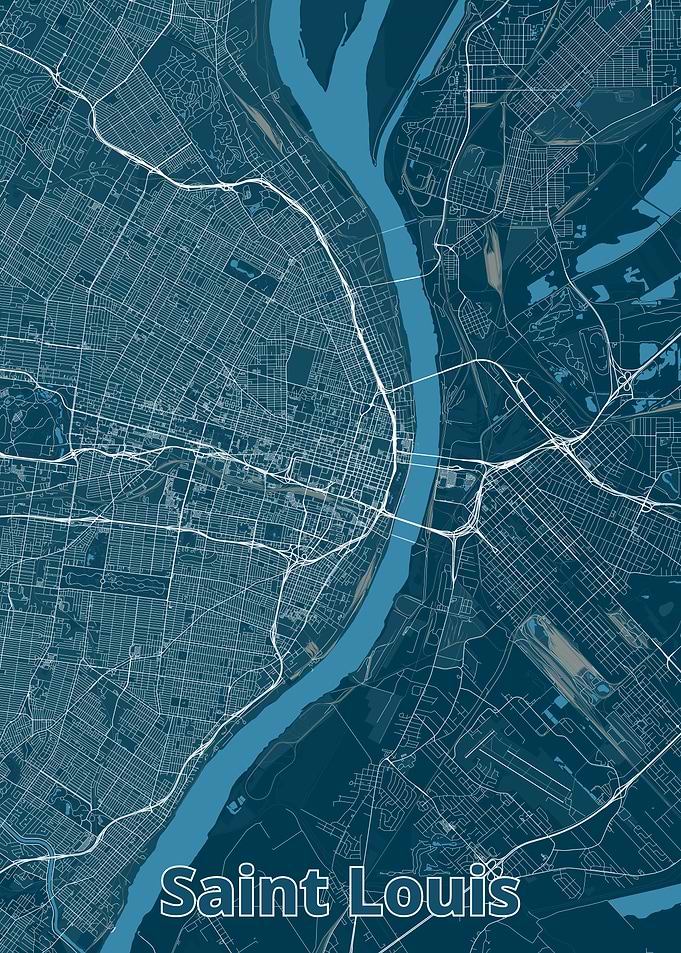 Saint Louis City Map
