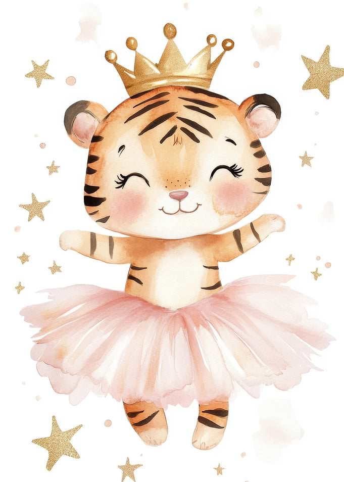 Tiger Princess Watercolor