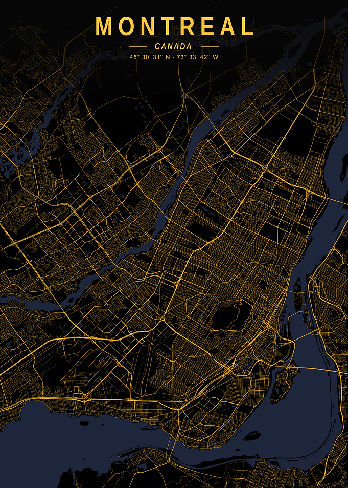 Montreal Golden City Map
