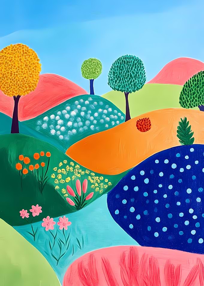 Colorful Hillscape