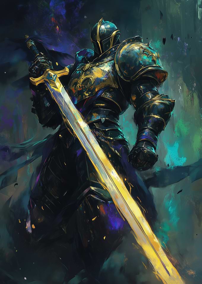 Dark Knight Golden Sword