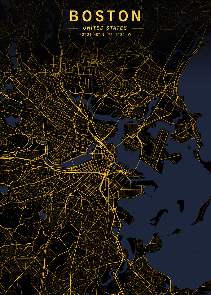 Boston Golden City Map
