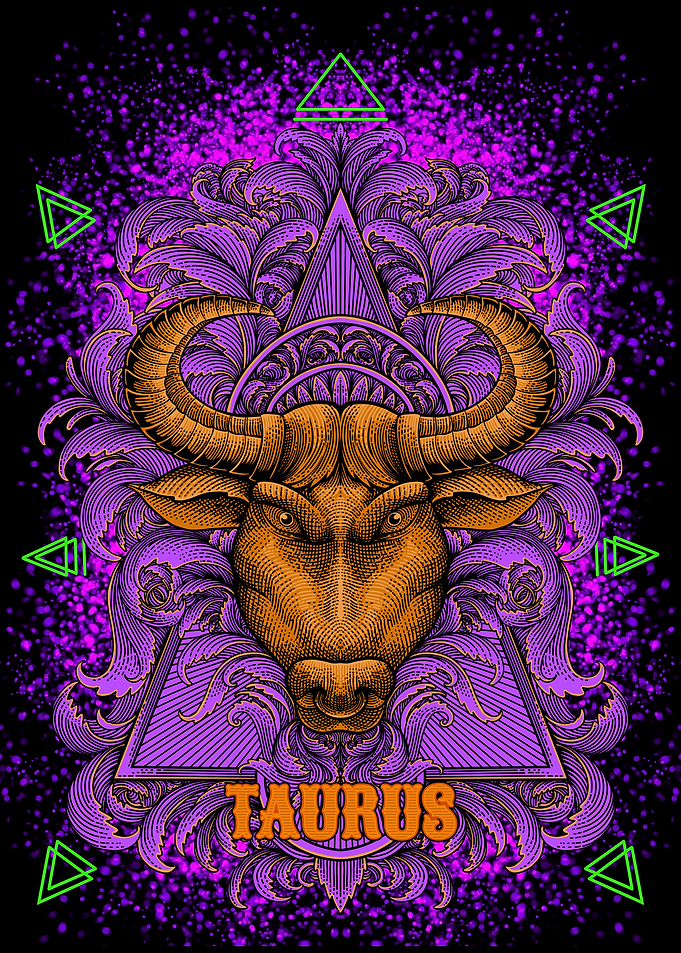 Taurus Zodiac Sign Illustration