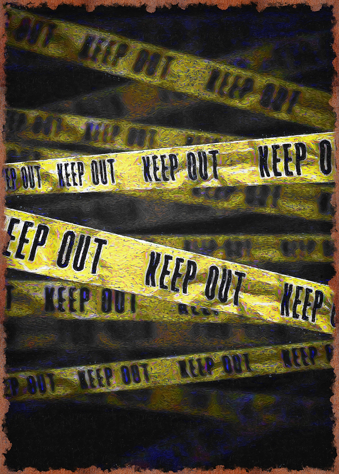 Yellow Caution Tape keep out