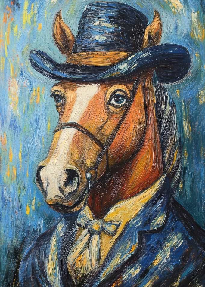 Horse in Top Hat