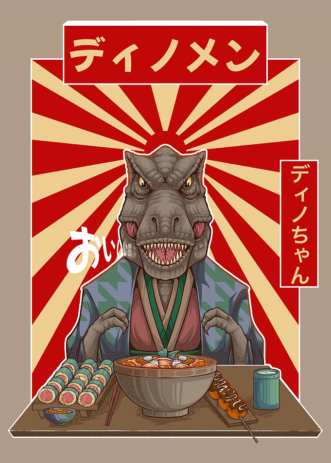 T-Rex Eats Ramen
