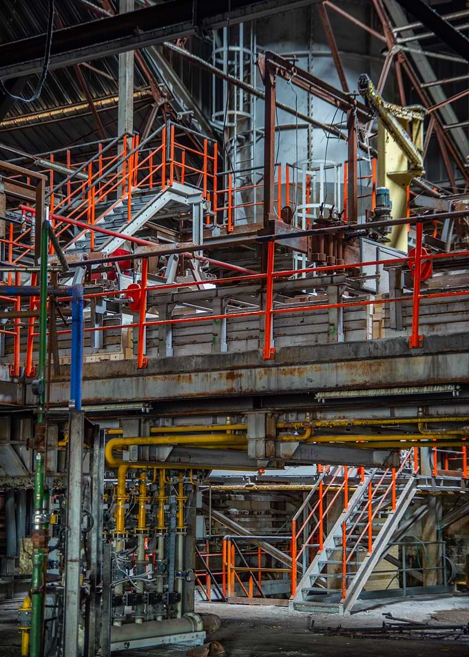 Industrial Interior with Catwalks