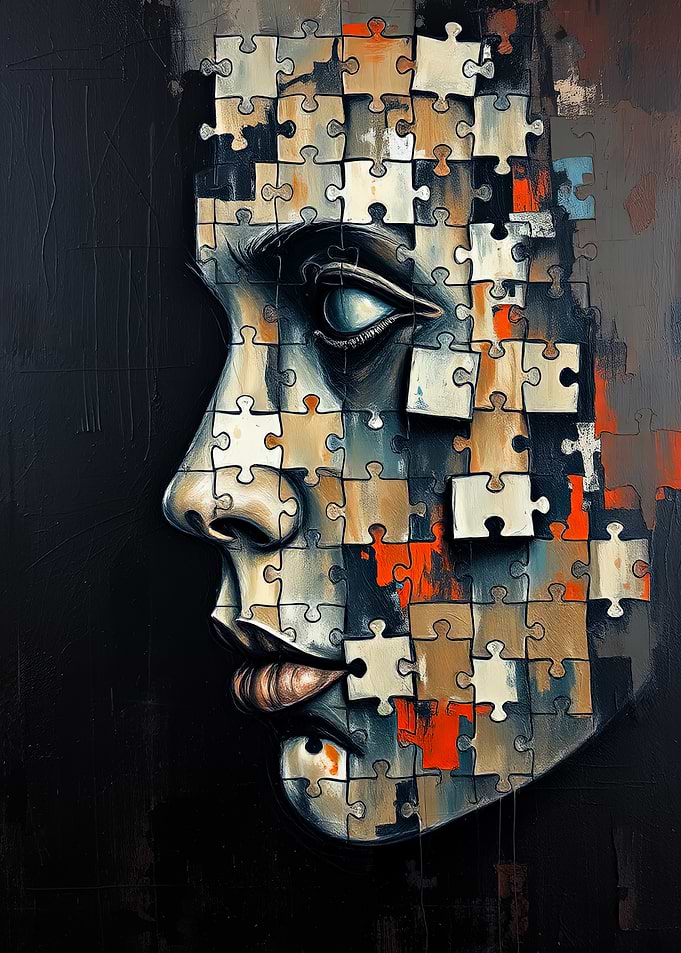 Puzzle Face Portrait