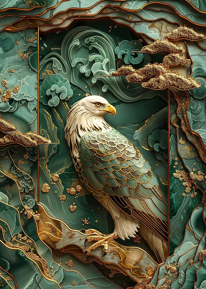 Golden Eagle Art Deco