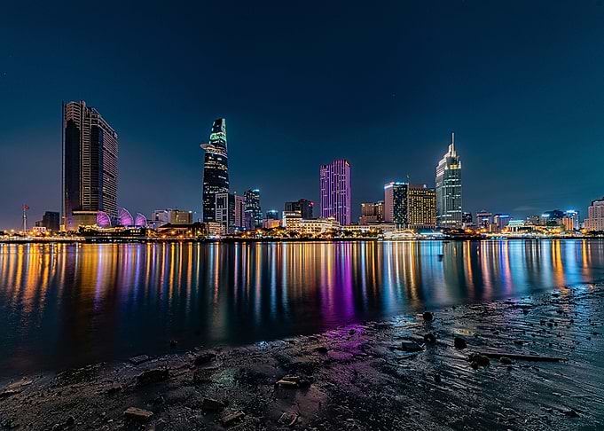 Night Skyline of Ho Chi Minh City