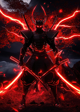 Red Samurai Warrior