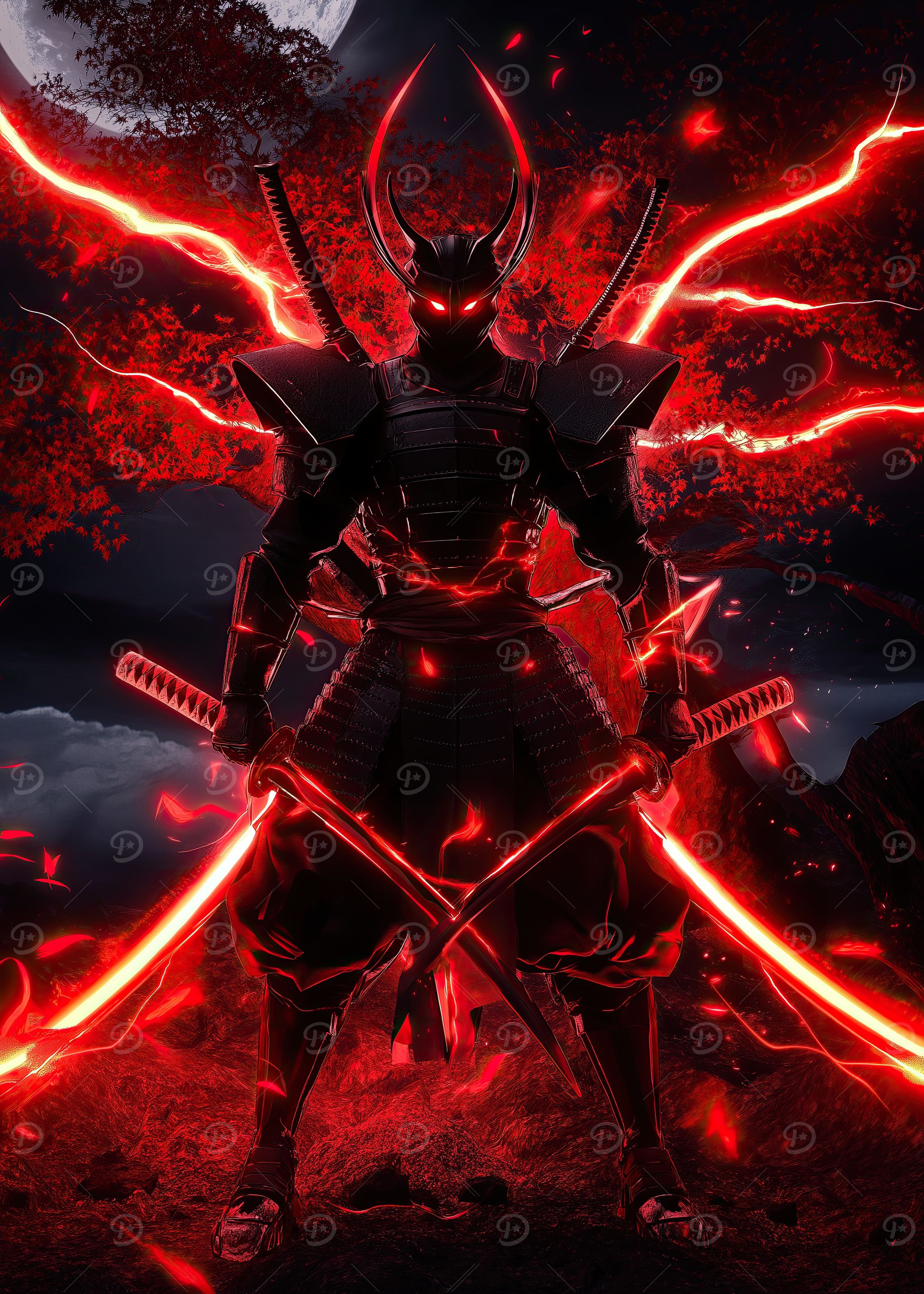 Red Samurai Warrior