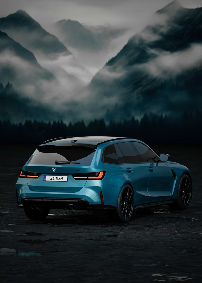 BMW M3 Touring 2025 - Back Side View