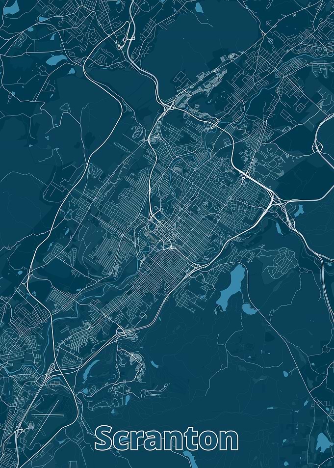 Scranton City Map