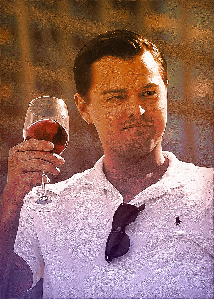 Leonardo DiCaprioo Wine Portrait