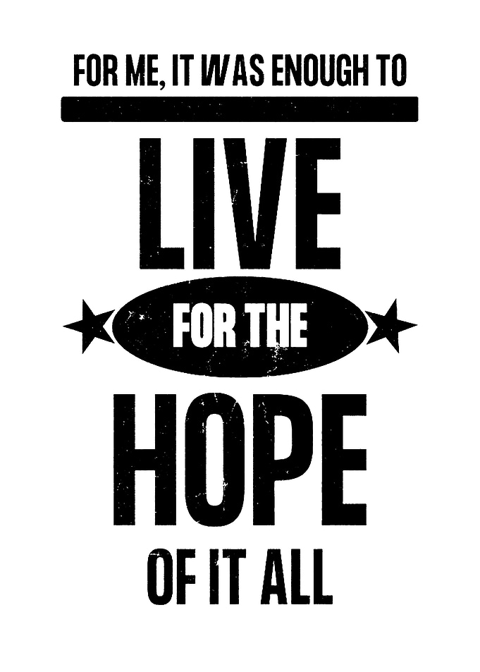 Live for the Hope