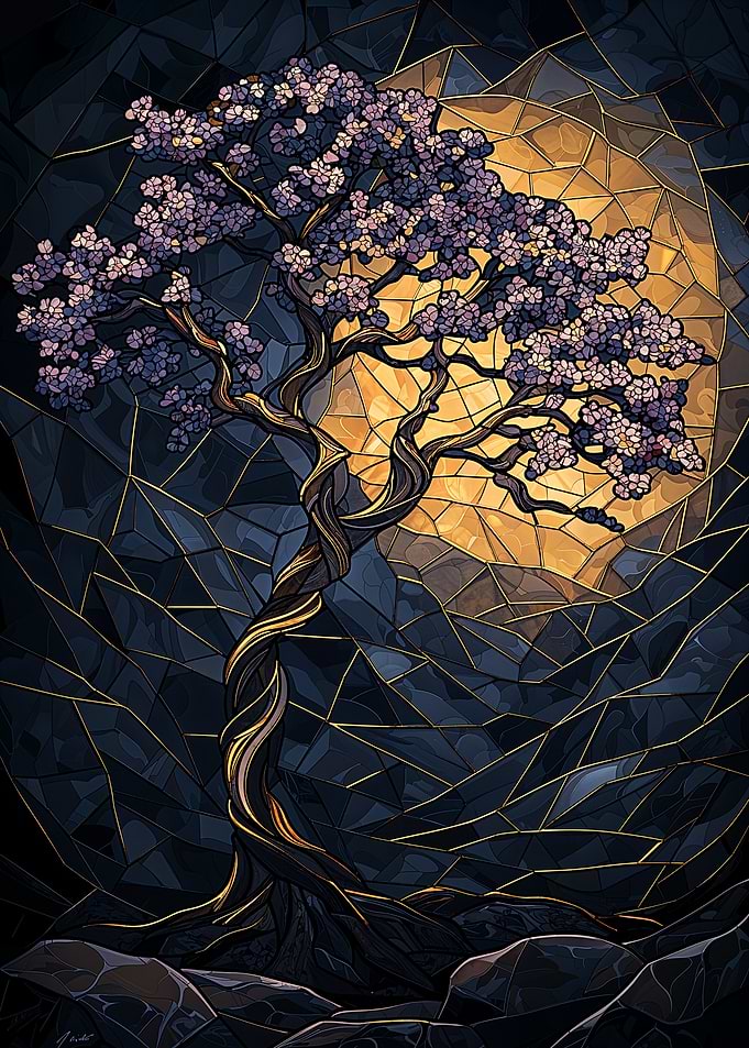 Stained Glass Tree