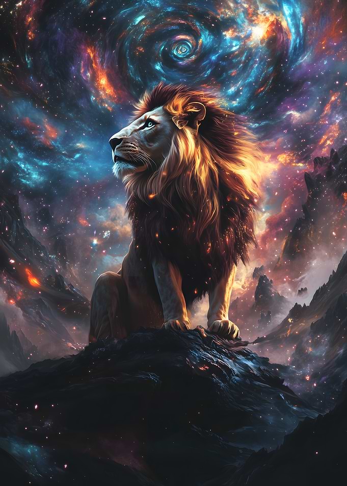 Lion King of the Cosmos galaxy
