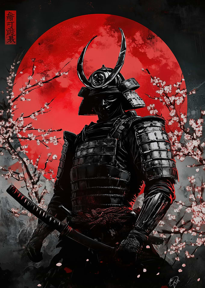 Cherry Samurai Warrior