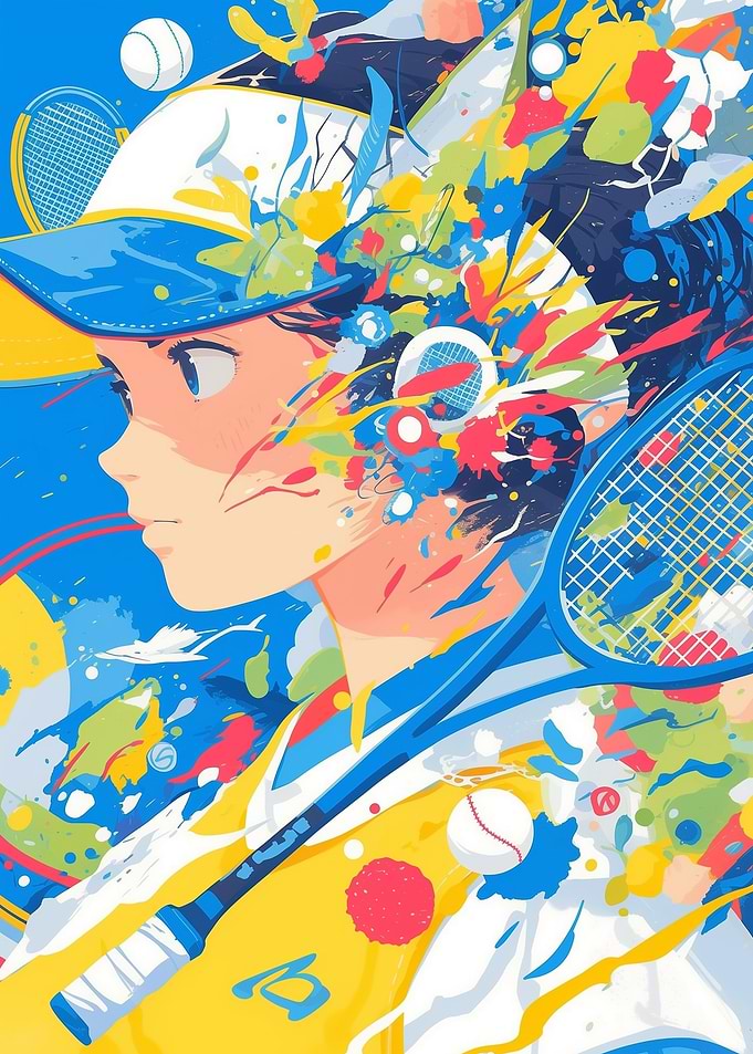 Anime Tennis Girl