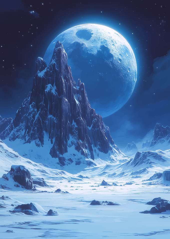Snowy Mountain Landscape