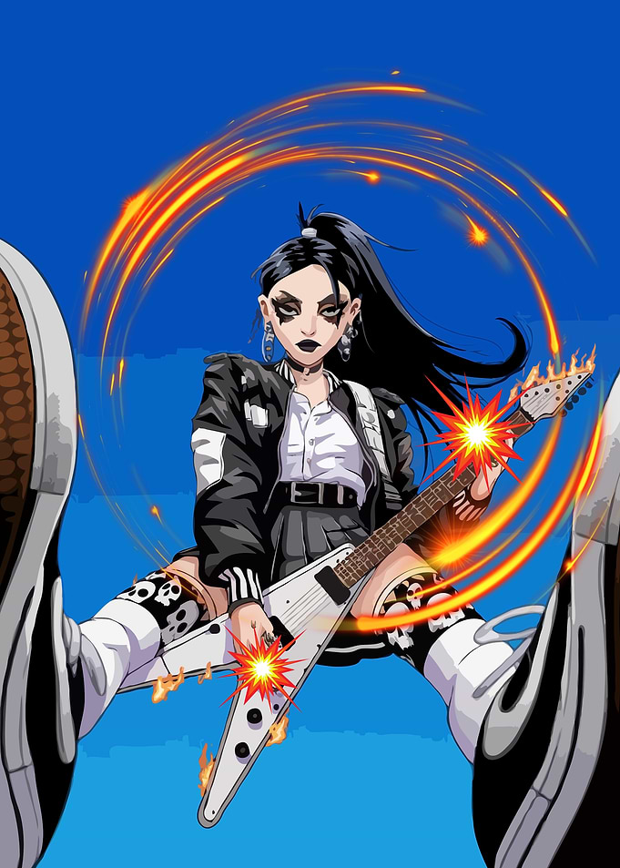 Rockstar Girl Guitar