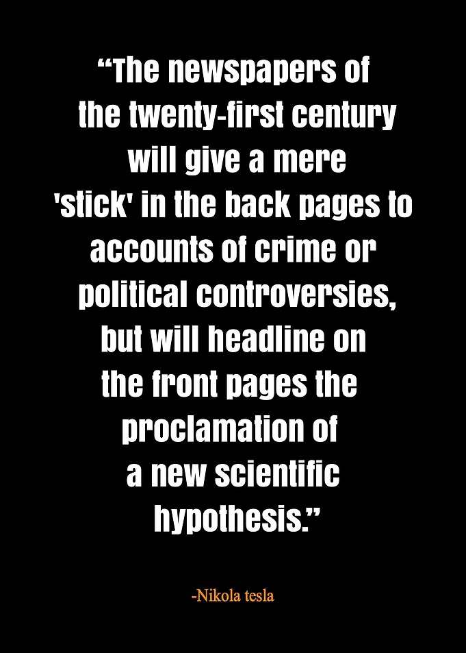 Nikola Tesla Quote - Scientific Discovery