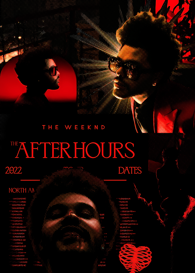 The Weeknd After Hours Tour Poster