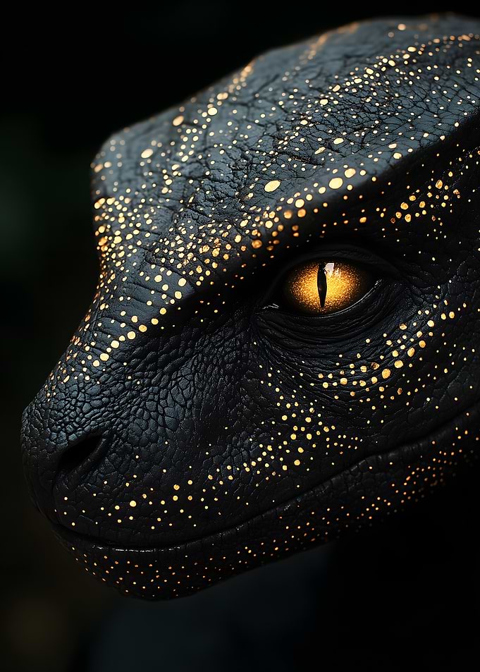 Golden-Eyed Reptile T-rex