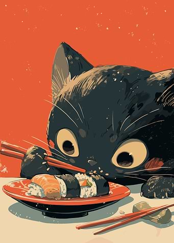 Cat Sushi japan