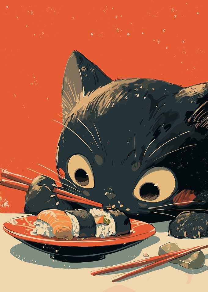Cat Sushi japan