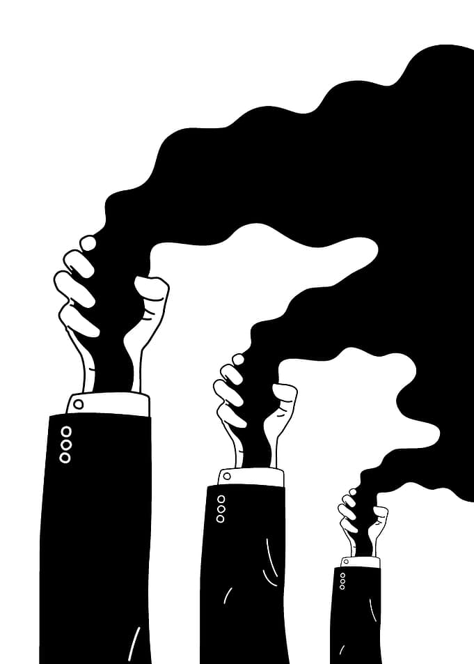 Black Smoke Hands