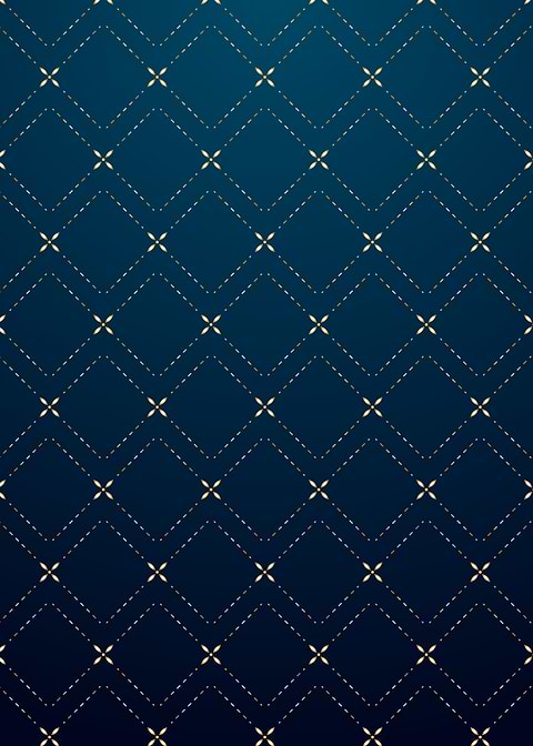 Gold and Blue Geometric Pattern
