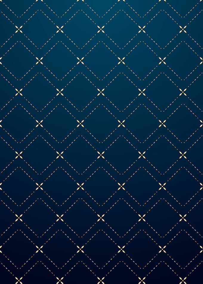 Gold and Blue Geometric Pattern