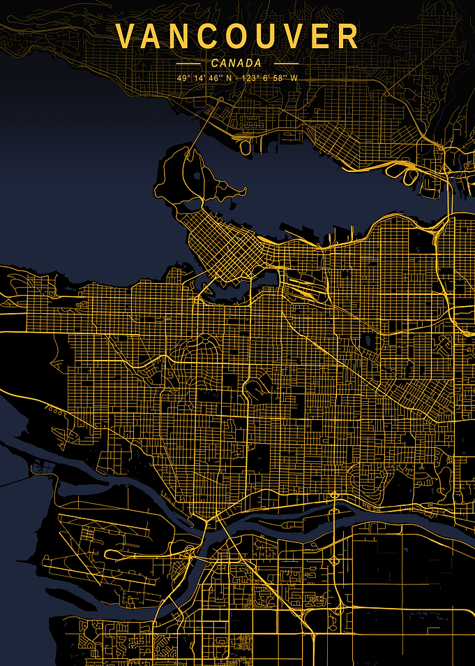 Vancouver Golden City Map