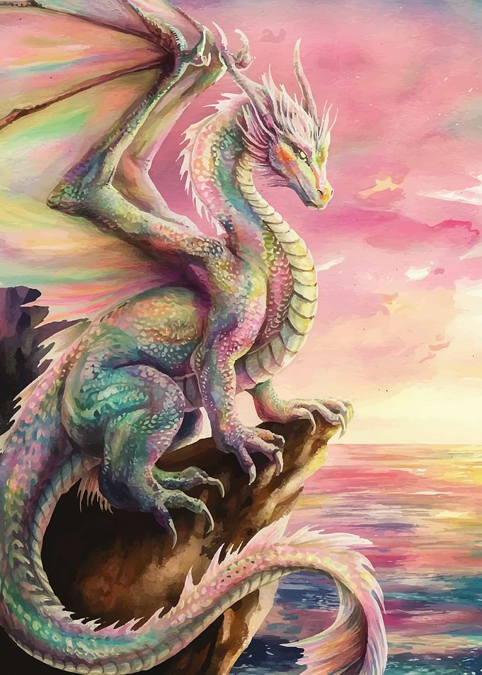 Rainbow Dragon Sunset