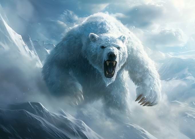 Scary Polar Bear