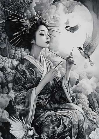 Geisha Japanese Samurai
