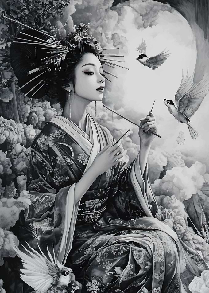 Geisha Japanese Samurai