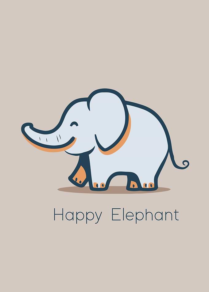 Cute Cartoon Elephant
