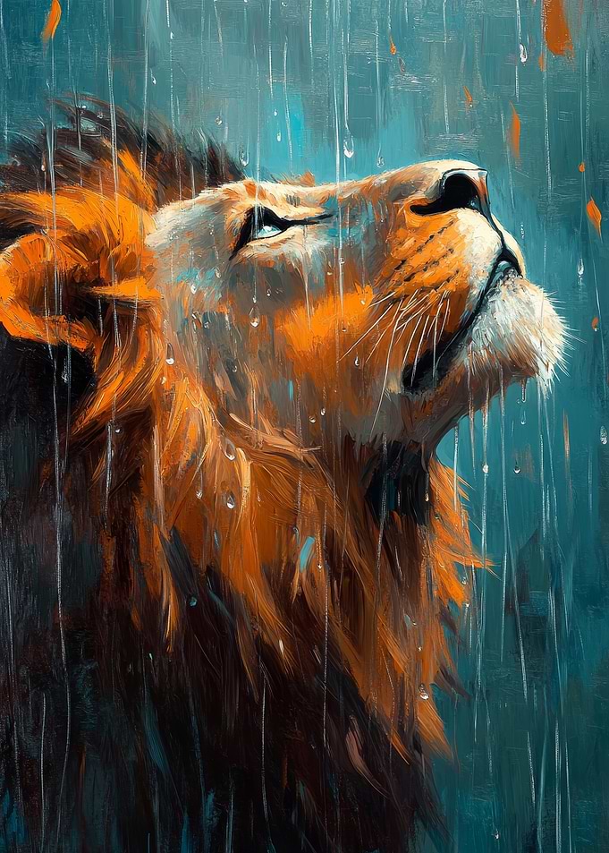 Lionheart in the Rain