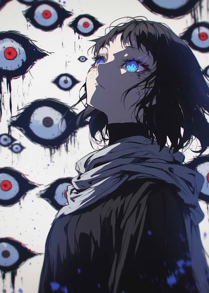 Anime Girl with Eyes