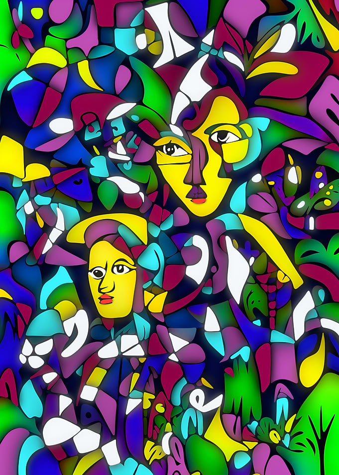 Vibrant Enigma of Colorful Harmony