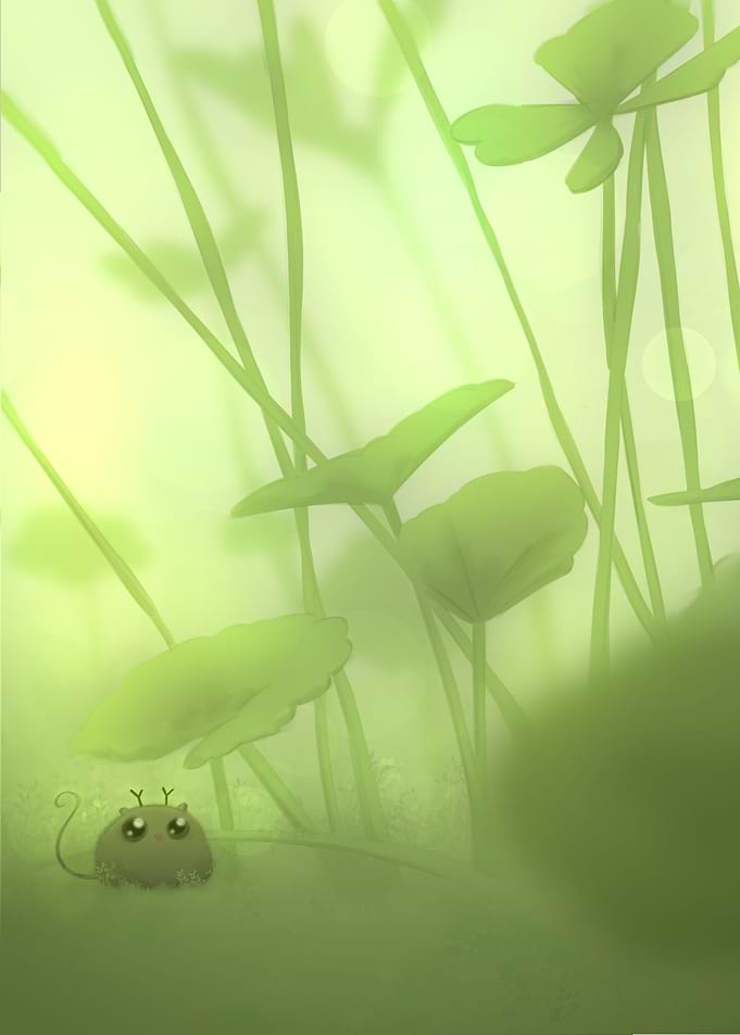 Little Friend in the Moss