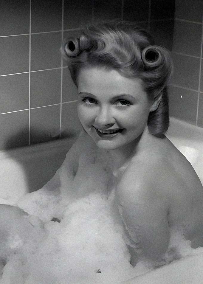 Woman in a Bubble Bath