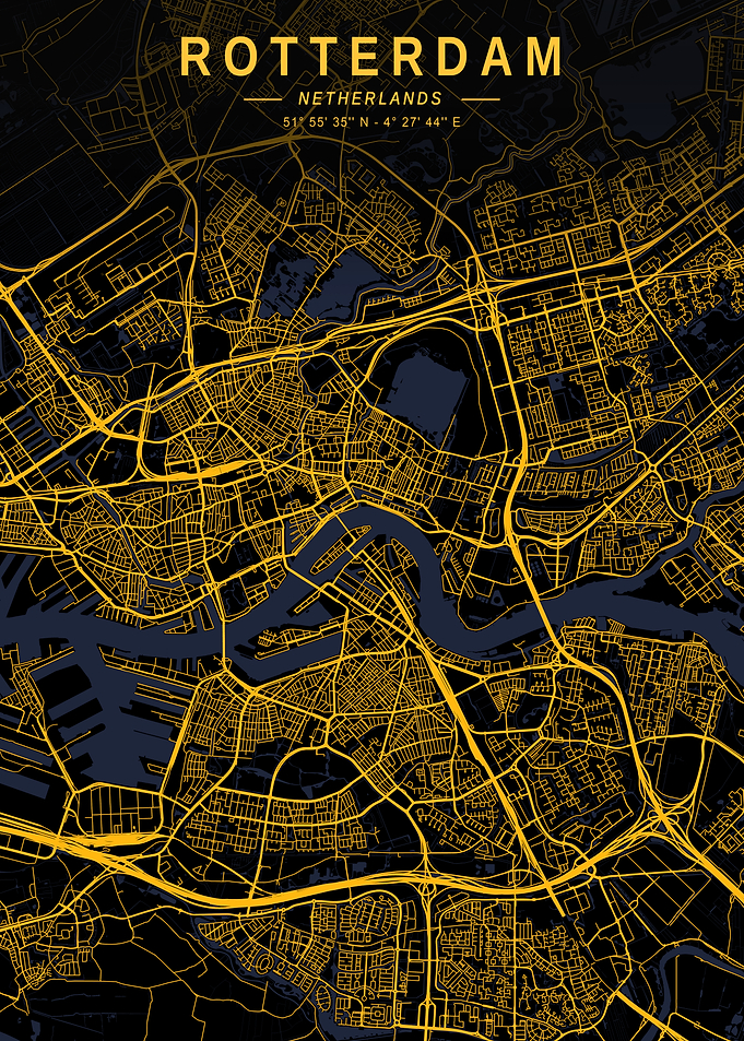 Rotterdam Golden City Map