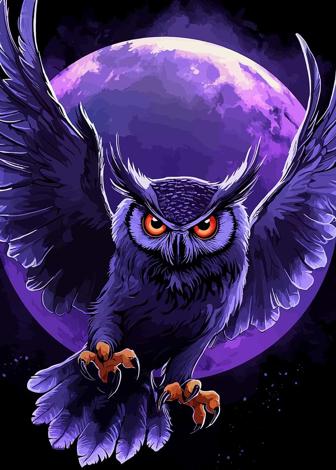 Purple Owl Moon